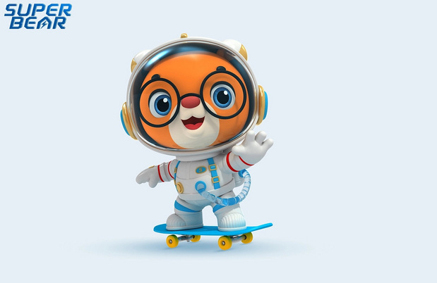 3D吉祥物：航天超级熊Super bear