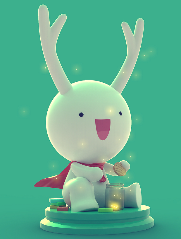 3D吉祥物：一组3D品牌IP吉祥物设计