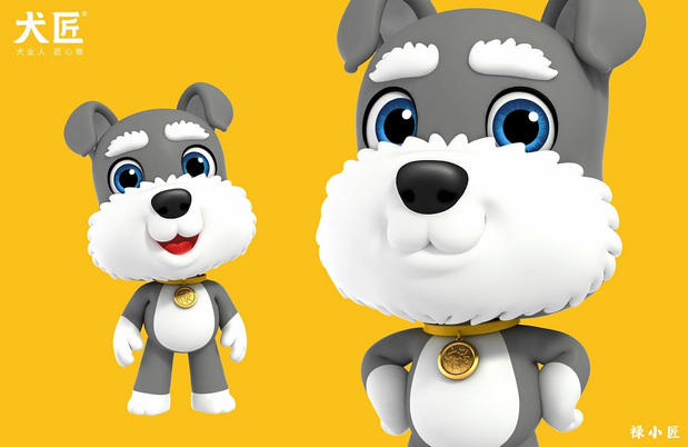 3D吉祥物：犬匠I阳光柴犬俱乐部IP形象