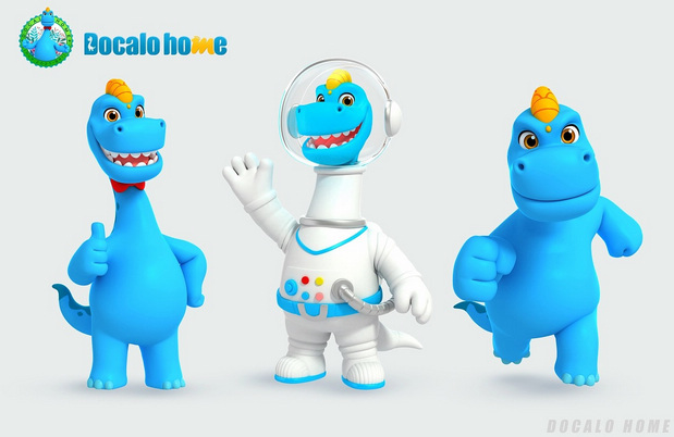 3D吉祥物：恐龙多彩IP第二弹