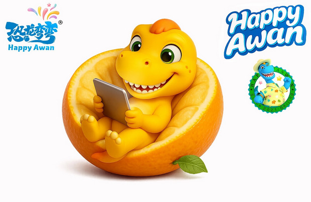 恐龙弯弯年终贺图