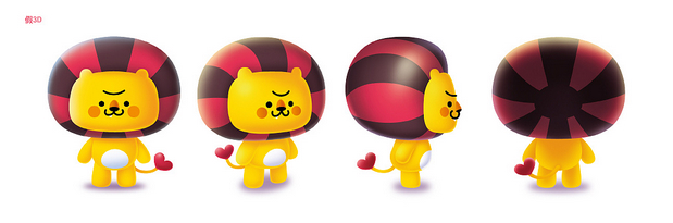 卡通吉祥物－小狮子