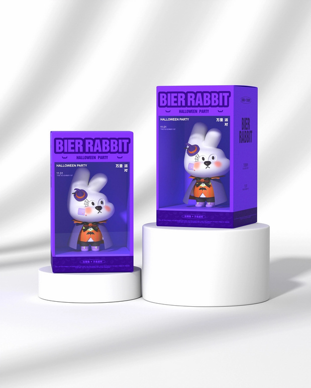 3D吉祥物：BIER比耶兔节日主题系列IP设计
