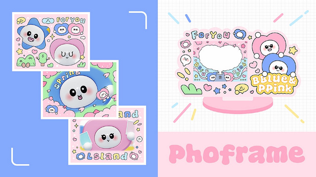 布布象与平平象-大头贴IP形象