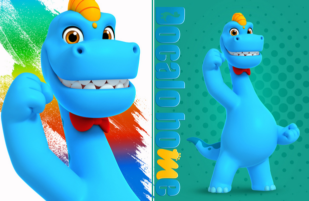 3D吉祥物：恐龙多彩(Docalo home)