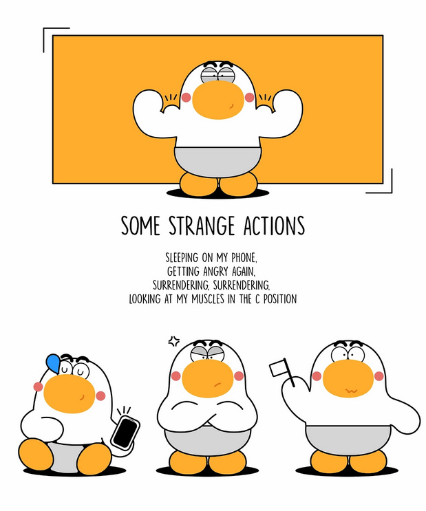 一只没有头发的秃头鸭