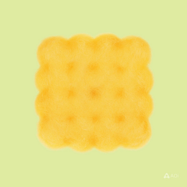 3D吉祥物：毛绒绒可爱食物材料模型