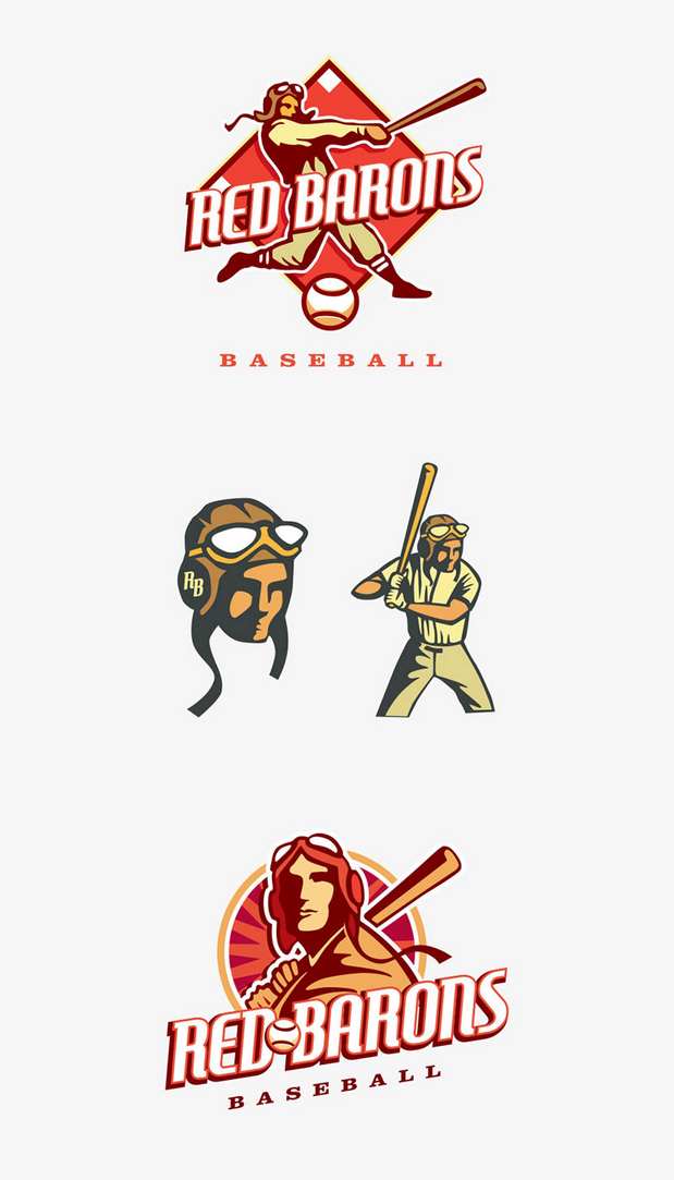 18组棒球队标志设计欣赏
