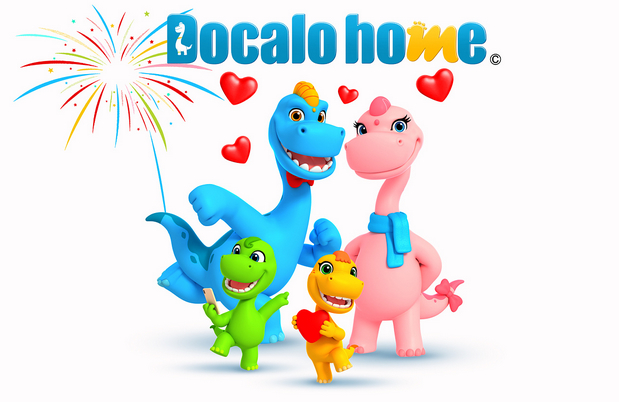 3D吉祥物：恐龙多彩(Docalo home)