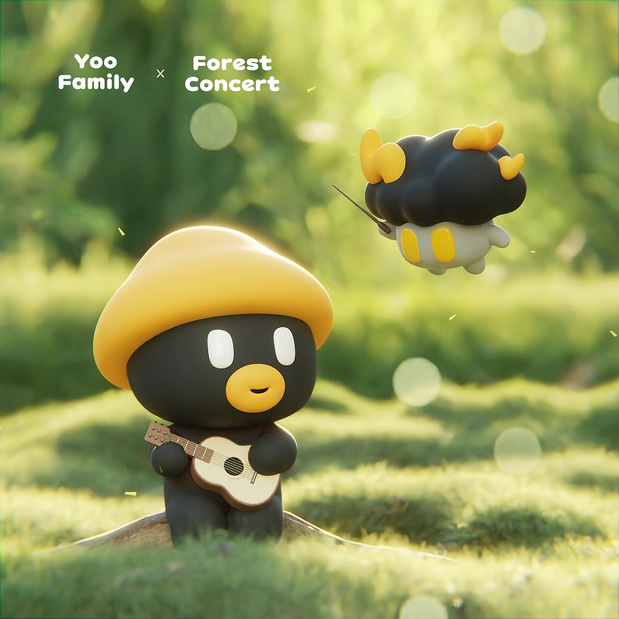 3D吉祥物：Yoo family夏日&森林音乐会