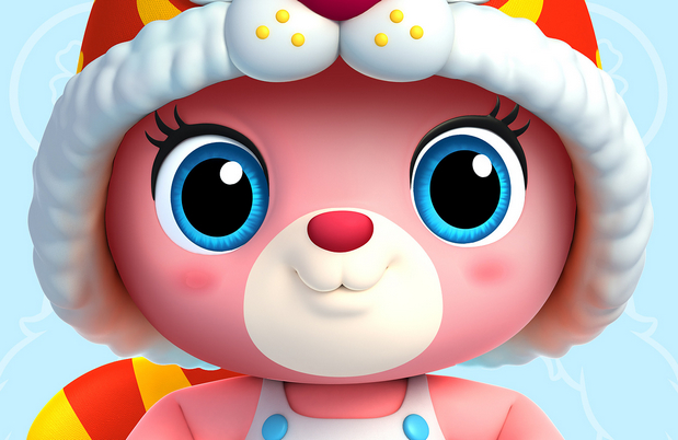 3D吉祥物：虎虎的超级熊（Super bear）