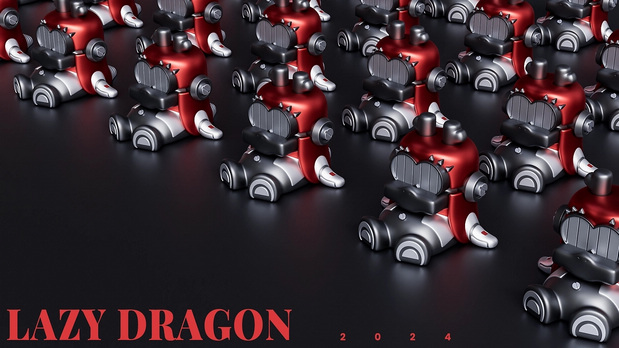 慵懒龙IP形象造型设计