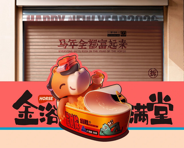 3D吉祥物：《马到成功》2026马年IP