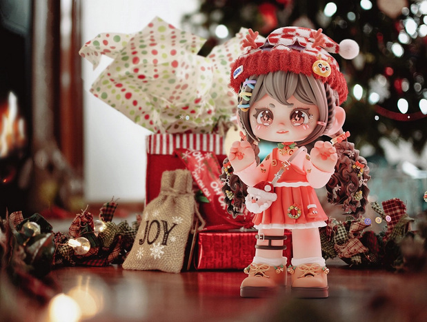 3D吉祥物：Aimee提前来过圣诞啦