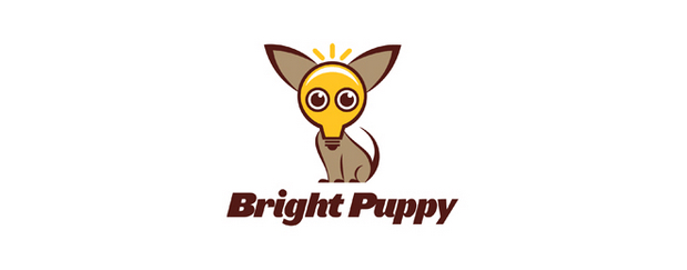 美丽创意的狗标志设计灵感