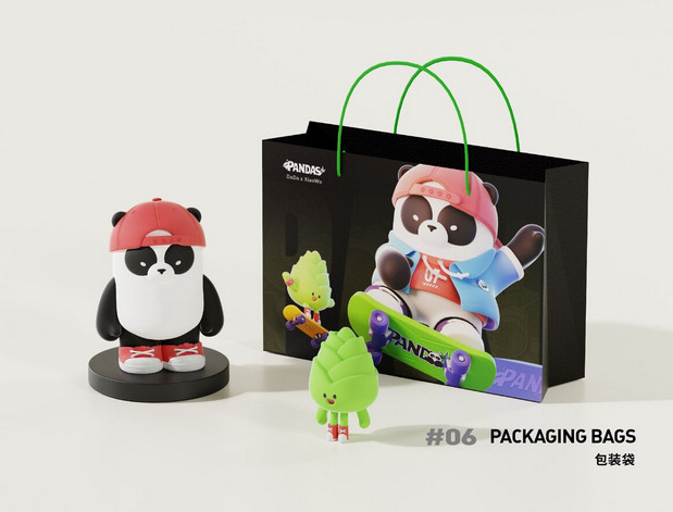 DADA&小莴卡通形象ip熊猫设计