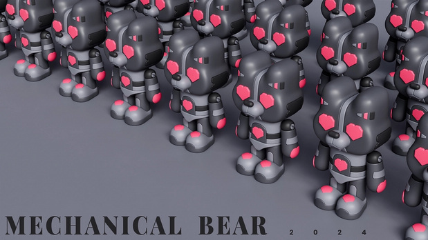 3D吉祥物：机械熊IP形象设计