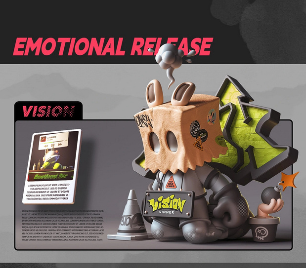 3D吉祥物：[士气集团]-情绪收容所