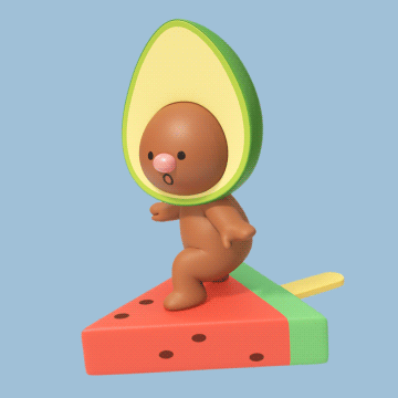 3D吉祥物：L.POINT X Avofriends