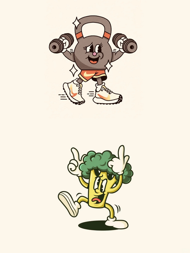 美式复古卡通logo