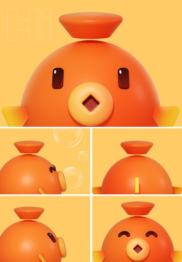 理财APP卡通形象