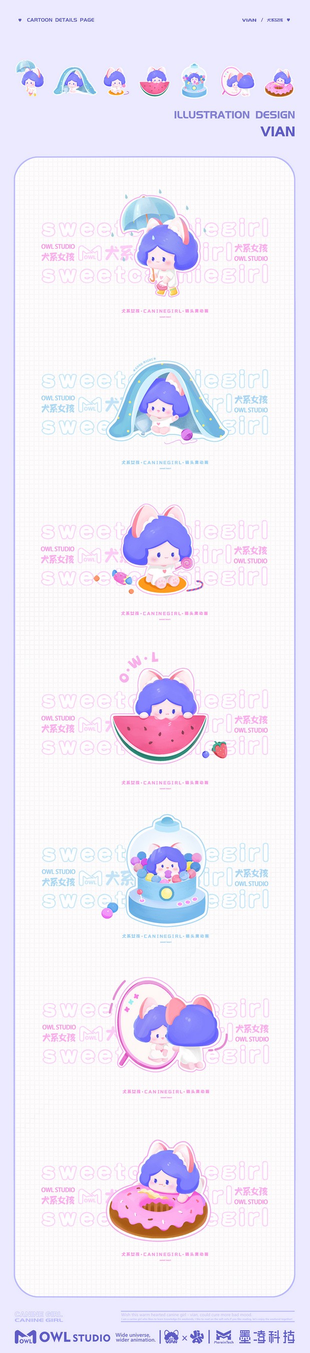犬系女孩-吉祥物-IP形象全案