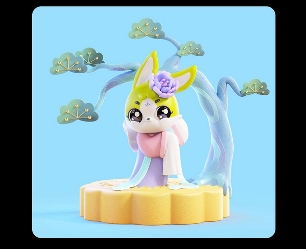 中秋视觉KV-节日IP吉祥物