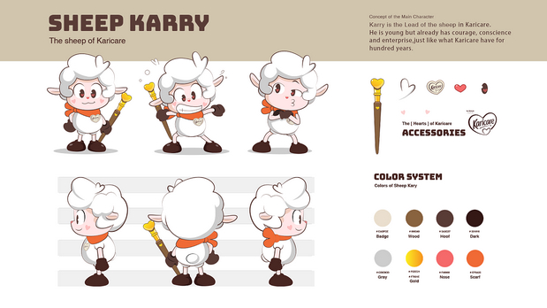 可瑞康3绵羊奶粉IP形象设计
