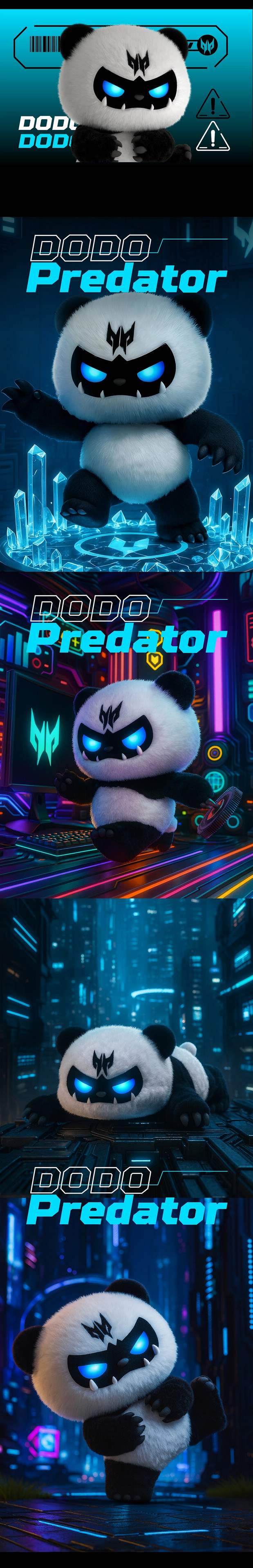 3D吉祥物：宏碁Acer·赛博熊猫IP设计