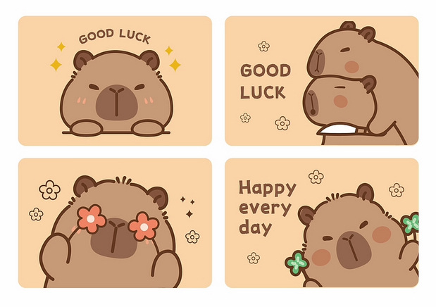 卡皮巴拉水豚IP卡通形象