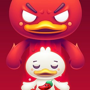 绝味鸭脖卡通形象设计 /><img fetchpriority=