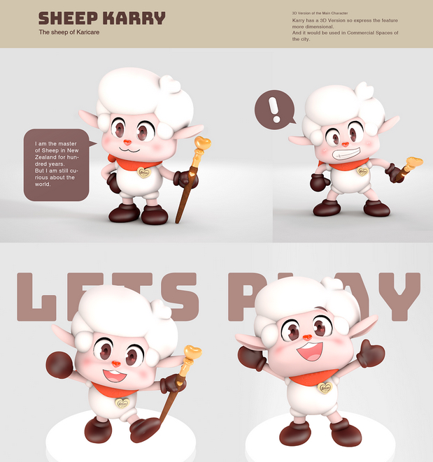 可瑞康3绵羊奶粉IP形象设计