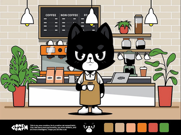 一只土猫：黑子