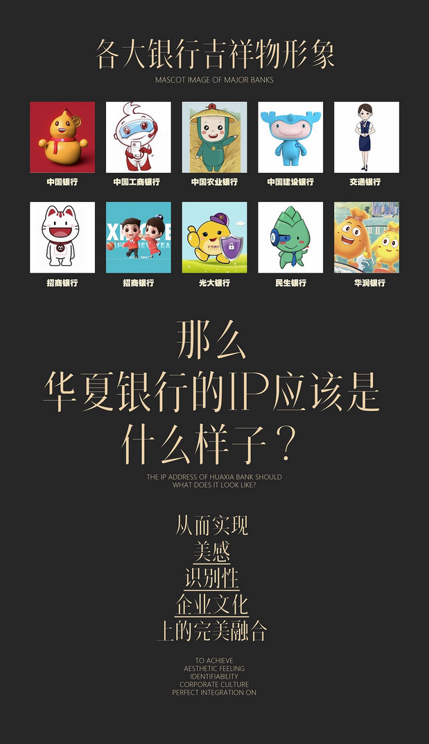 华夏银行IP形象设计
