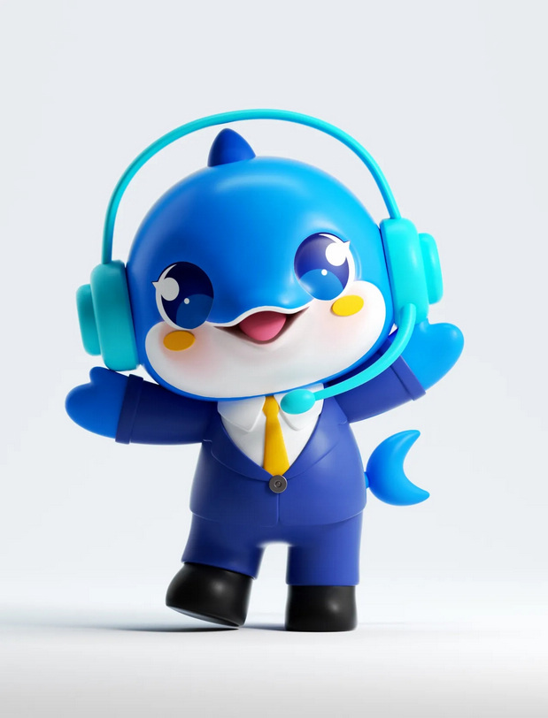 3D吉祥物：小海豚企业ip形象设计