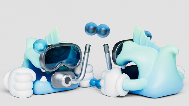 3D吉祥物：蛇形象IP设计Interesting Snake