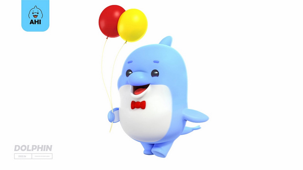 海豚Ahi品牌IP形象设计