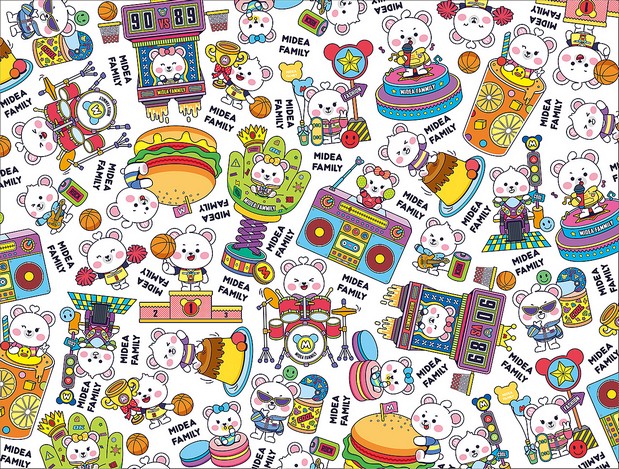 Midea Family Q版形象设计