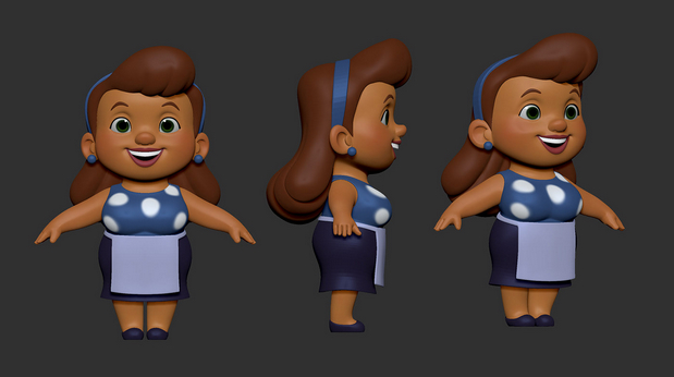 3D吉祥物：Donatela