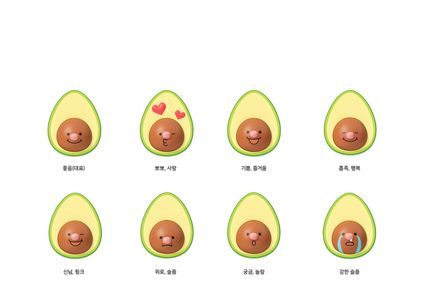 3D吉祥物：L.POINT X Avofriends