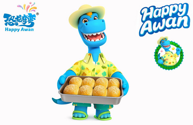 恐龙弯弯年终贺图