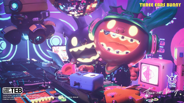 3D吉祥物：TEB三耳兔-元宇宙系列创作