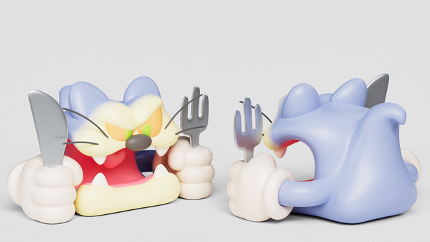 3D吉祥物：蛇形象IP设计Interesting Snake