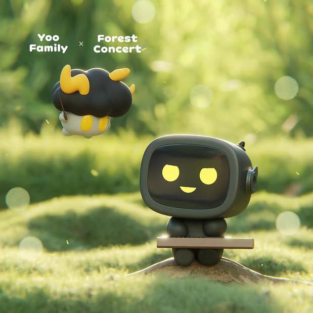 3D吉祥物：Yoo family夏日&森林音乐会