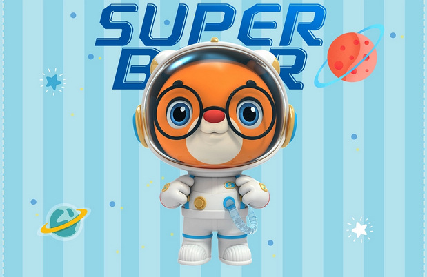 3D吉祥物：航天超级熊Super bear