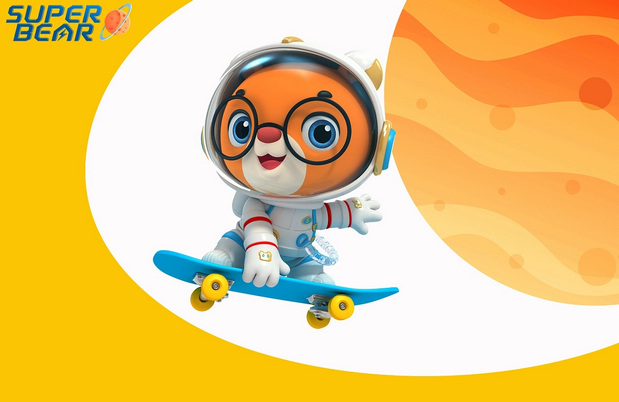 3D吉祥物：航天超级熊Super bear