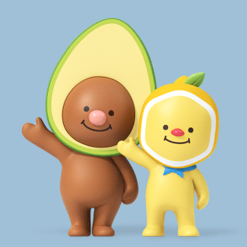 3D吉祥物：L.POINT X Avofriends