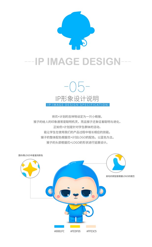 校园项目IP形象设计优嘉猴