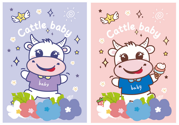 牛牛baby表情包ip形象设计