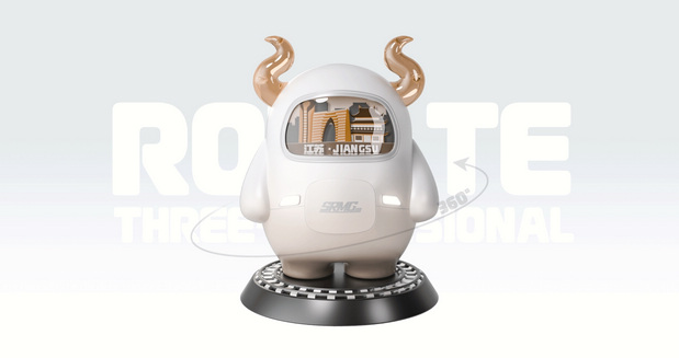 3D吉祥物：上海铁路牛轰轰